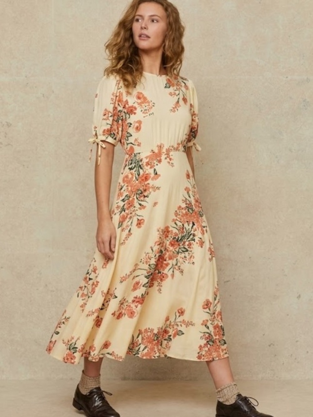 Faithfull The Brand | LIKE NEW Brida midi dress in Magnolia floral print size 4